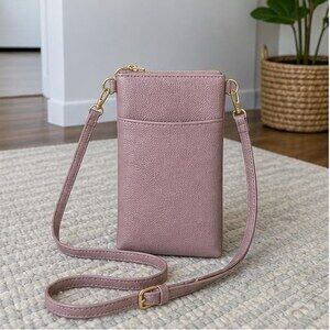 Burgundy Zip Crossbody Bag
